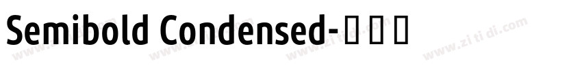 Semibold Condensed字体转换
